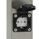 Bollard Lights with Sensor&Outlet 3 pcs 80 cm Stainless Steel IP44 4006068