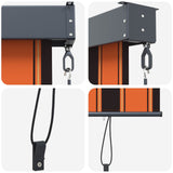 145972 Outdoor Roller Blind 140x250 cm Orange and Brown