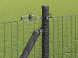 Welded Wire Fence with Concrete Base 10 x 1.4 m 3352529