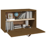 ZNTS Wall Cabinet Honey Brown 60x30x35 cm Solid Wood Pine 818353