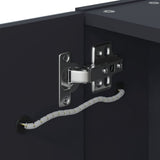 Bathroom Mirror Cabinet with LED Light Grey 60x13x52 cm 357970