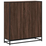 Bookcase Brown Oak 97.5x33x107.5 cm Engineered Wood and Metal 3300864