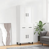 Highboard White 69.5x34x180 cm Engineered Wood 3199897