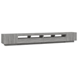 3 Piece TV Cabinet Set with LED Lights Grey Sonoma Engineered Wood 3120177