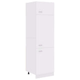 Refrigerator Cabinet Lyon White 60x57x207 cm Engineered Wood 802538
