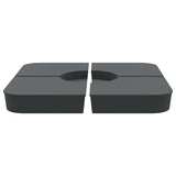 4 Piece Parasol Base Set for Cross Stand Parasol 100 kg PP 847444