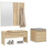 Hallway Furniture Set Sonoma Oak Engineered Wood 3082047