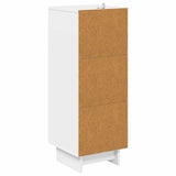Drawer Cabinet White 33 x 34.5 x 90 cm Engineered Wood 893925