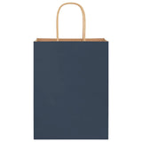 ZNTS Paper Bags 250 pcs with Handles Blue 21x11x28 cm 4101699