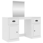 Dressing Table with Mirror White 130x50x132.5 cm 3185335