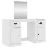 Dressing Table with Mirror White 130x50x132.5 cm 3185335