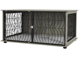 Dog Crate Furniture End Table w/ Plush Washable Cushion, Lockable Door, for Extra Large Dogs T3398P349634