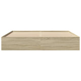 Bed Frame Sonoma Oak Engineered wood, Plywood 180x200 cm Super King 3295634