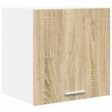 Hanging Cabinet Riga 2 pcs Sonoma Oak and White 40 x 31 x 40 cm 884135