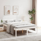 Senior Bed without Mattress White 135x190cm Double 810590