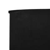 5-panel Wind Screen Fabric 600x80 cm Black 47158