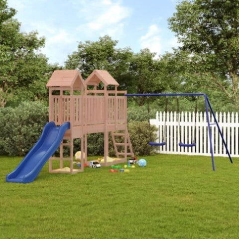 ZNTS Outdoor Playset Solid Wood Douglas 3155886