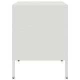 Bedside Cabinets 2 pcs White 36x39x50.5 cm Steel 842933