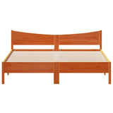 Bed Frame without Mattress Wax Brown 180x200 cm Super King Solid Wood Pine 3216362
