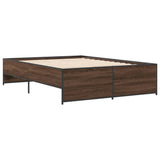Bed Frame without Mattress Brown Oak 140x190 cm 3279901