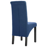 Dining Chairs 2 pcs Blue Fabric 249237