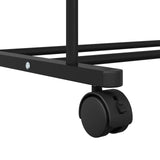 Clothes Rack with Shelf with Wheel Black 80 x 53 x 156 cm 42021356