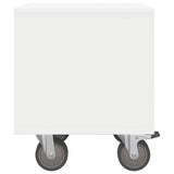 Bedside Table White 40.5 x 40 x 48 cm Engineered Wood 891056