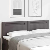 LED Headboard Grey 180 cm Faux Leather 42007311
