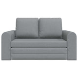 Folding Sofa Bed Light Grey 148 x 71 x 83 cm Fabric 42030506
