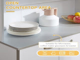 Kitchen Cupboard, Freestanding Kitchen Storage Cabinet with 6 Doors, Drawer, Adjustable Shelves and T3398P378830