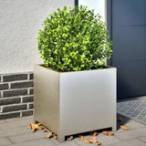 ZNTS Garden Planter 50x50x50 cm Stainless Steel 851217