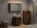 Bathroom Furniture Set 4 pcs Smoked Oak 3407459