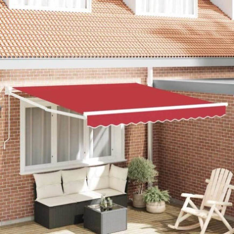 ZNTS Retractable Awning Red 2.5m x 2m 3330149