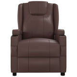 Massage Chair Brown Faux Leather 321313