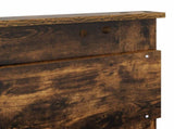 Bed Frame Smoked Oak 120 x 200 cm Solid Pine Wood 3409787