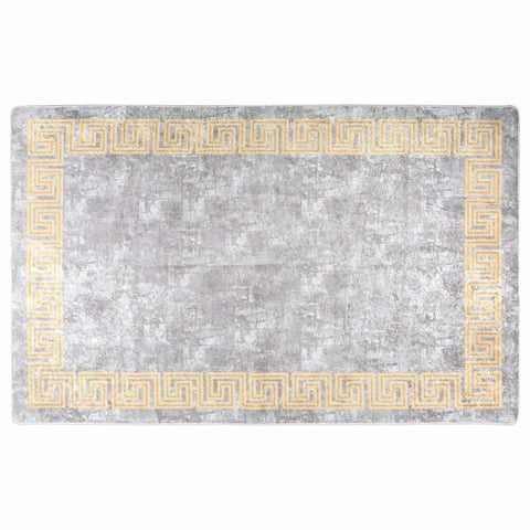 Rug Washable 160x230 cm Grey Anti Slip 337937