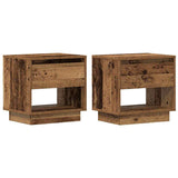 Nightstand 2 pcs Old Wood 45 x 34 x 44 cm Engineered Wood 863334