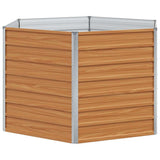 Raised Garden Bed Light Brown 129 x 129 x 77 cm 42017322