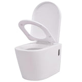 Wall Hung Toilet with Concealed Cistern Ceramic White 274669