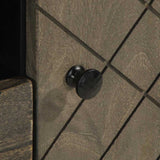 TV Cabinet Black 105x33x46 cm Solid Wood Mango 4017698