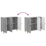 Sideboard Grey Sonoma 89 x 34.5 x 80 cm Engineered Wood 894191