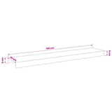 Garden Cover Profile 10 pcs 100 x 20 x 5 cm Stainless Steel 8012929