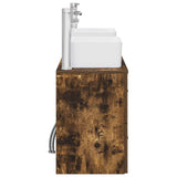 Bathroom Cabinet Set 3 pcs Smoked Oak 53 x 34.5 x 63 cm 3405855