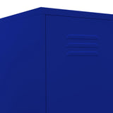 Locker Cabinet Navy Blue 35x46x180 cm Steel 336253