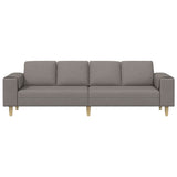 Living Room Couch Taupe 250 x 77 x 76 cm Polyester 3335086