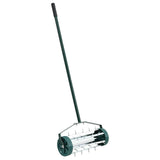 Lawn Roller Pull with Aerator Clamps Green 127.5 x 44 cm Steel 42032344