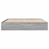Bed Frame Grey Sonoma Engineered wood, Plywood Super King 3295637
