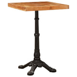 Bistro Table Brown 50 x 50 x 76 cm Solid Acacia Wood 42013026