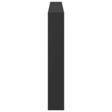 Headboard Cabinet Black Engineered wood 180x17x102 cm 839211