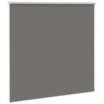 ZNTS Roller Blind Blackout Grey 145x175 cm Fabric Width 141.6 cm Polyester 4011163